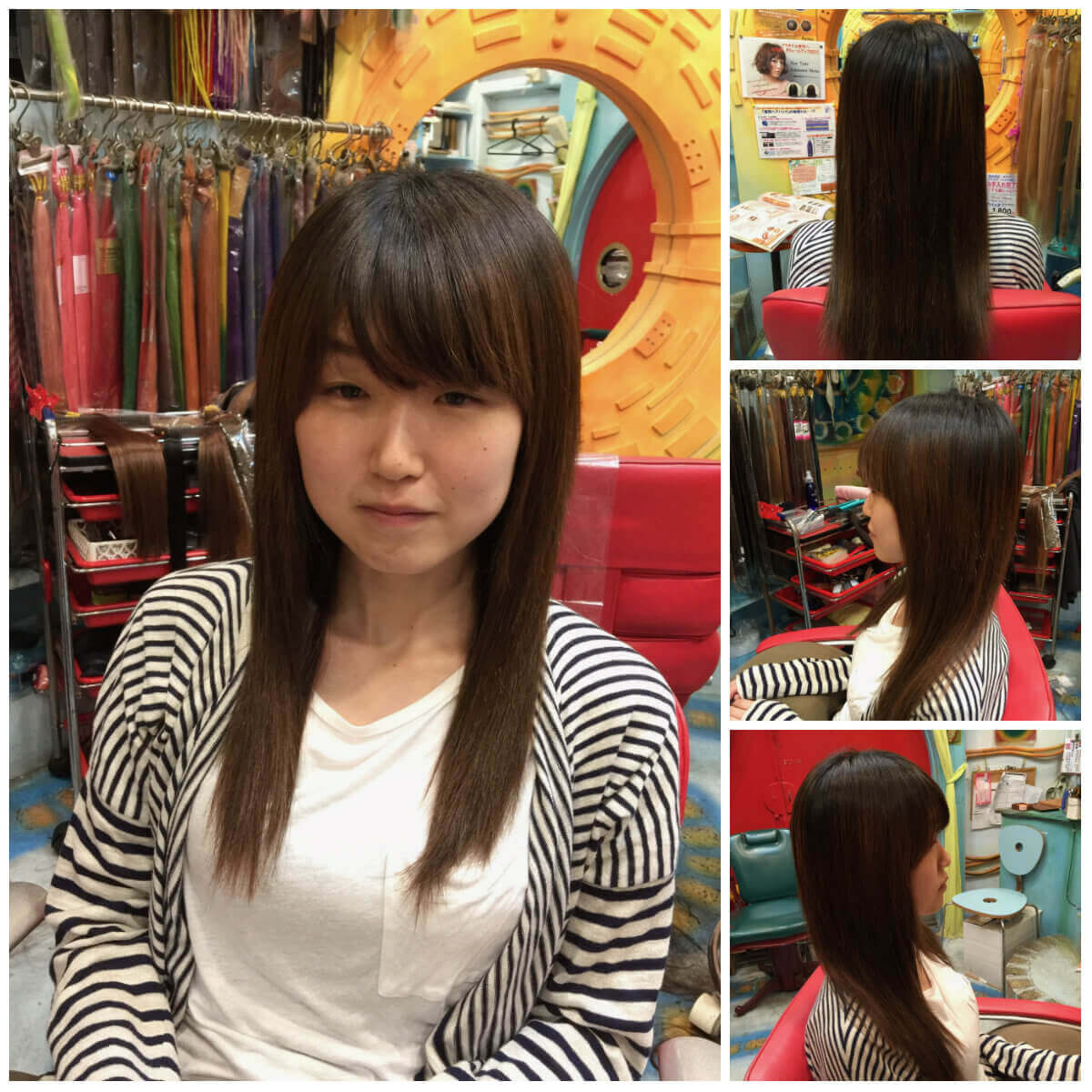 日本一馴染むエクステ専門店セクション Before & After ショートにエクステ After