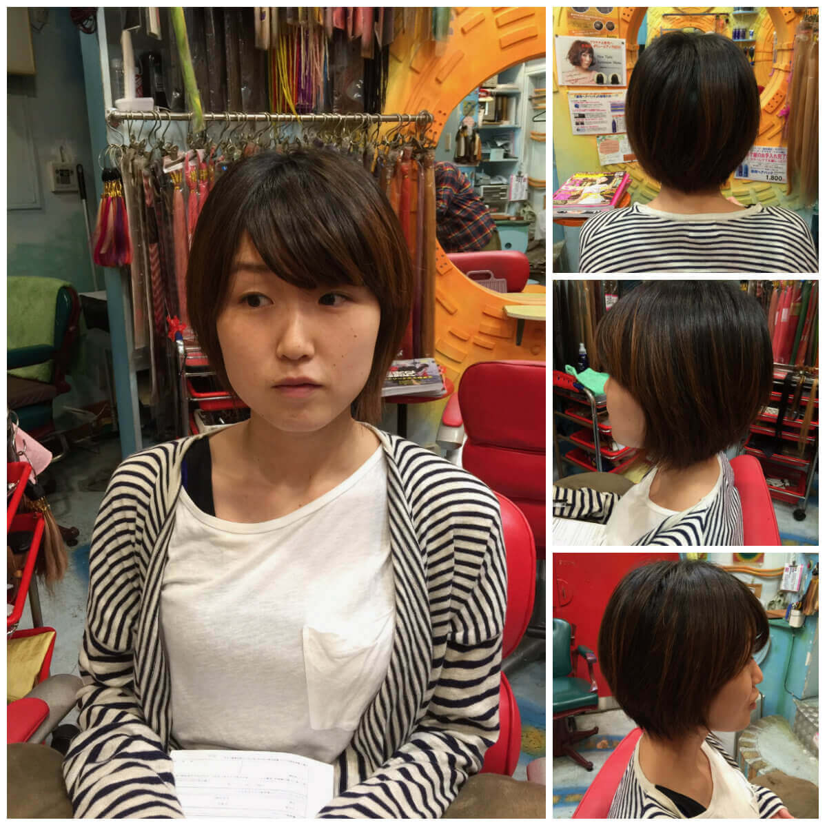 日本一馴染むエクステ専門店セクション Before & After ショートにエクステ Before