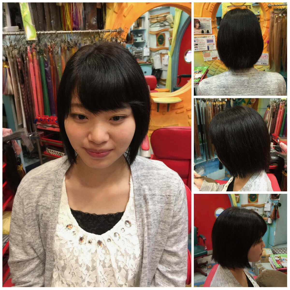 日本一馴染むエクステ専門店セクション Before & After ボブにエクステ② Before