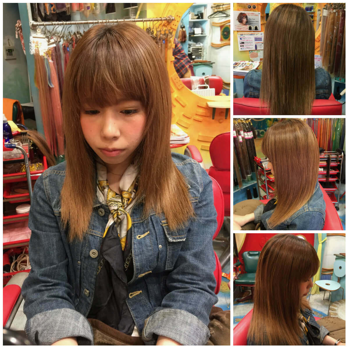 日本一馴染むエクステ専門店セクション Before & After 重めぱっつんボブにエクステ After