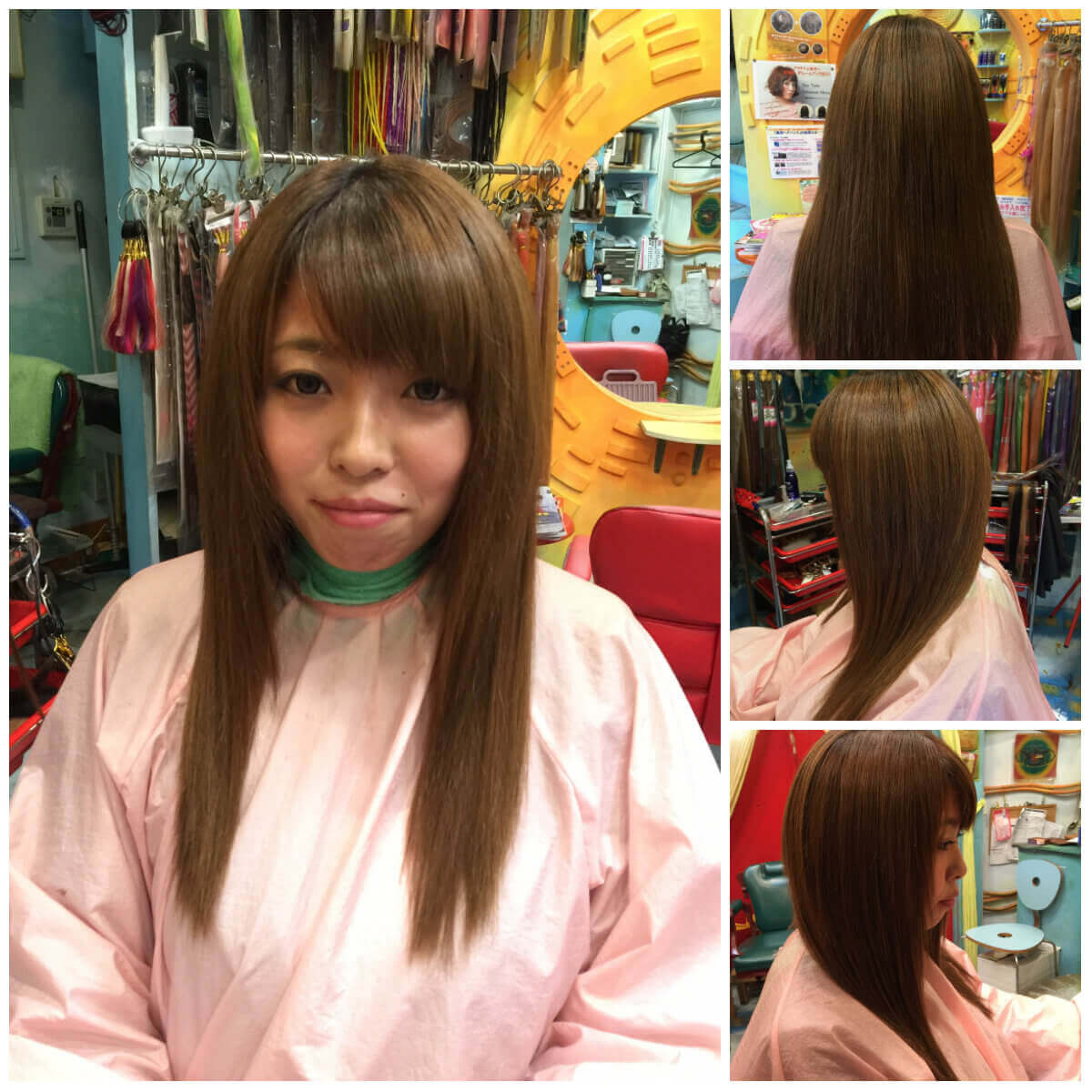 日本一馴染むエクステ専門店セクション Before & After 重めぱっつんボブにエクステ After