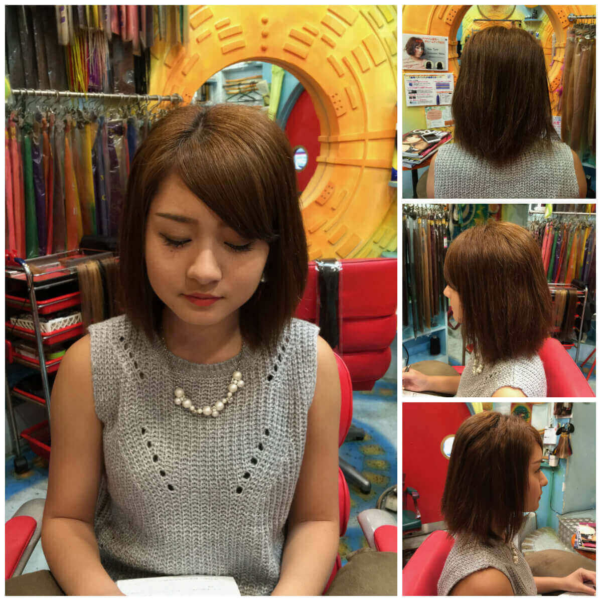 日本一馴染むエクステ専門店セクション Before & After ボブにエクステ⑤ Before