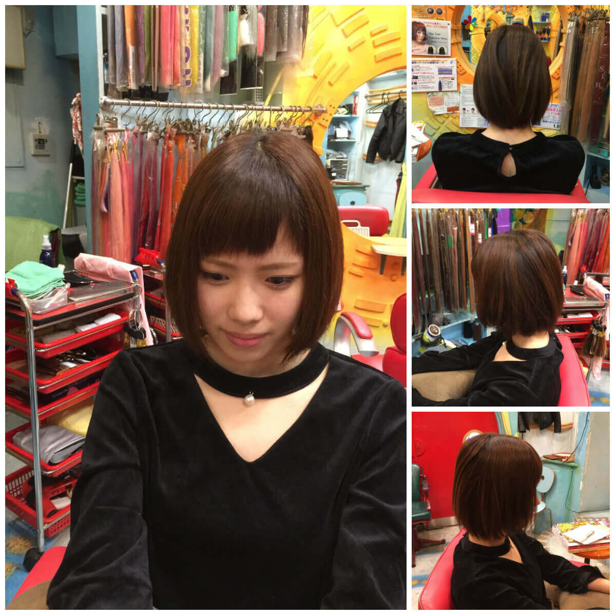 日本一馴染むエクステ専門店セクション Before & After ボブにエクステ⑤ before